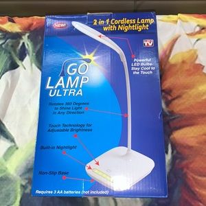 Go Lamp 2 In 1 Cordless Lamp with Nightlight NWT